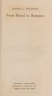 Tapa de From ritual to romance (Doubleday anchor books, A125)