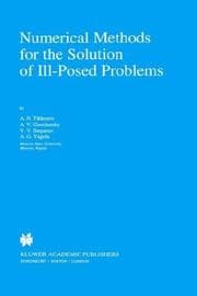 Tapa de Numerical methods for the solution of ill-posed problems