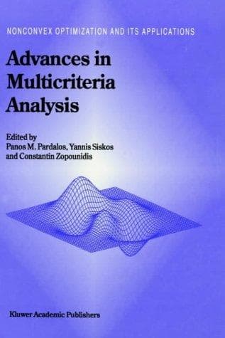 Tapa de Advances in multicriteria analysis