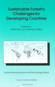 Tapa de Sustainable forestry challenges for developing countries