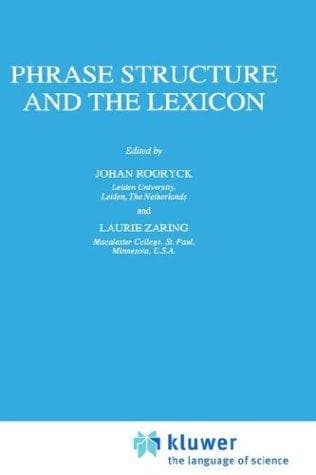 Tapa de Phrase structure and the lexicon