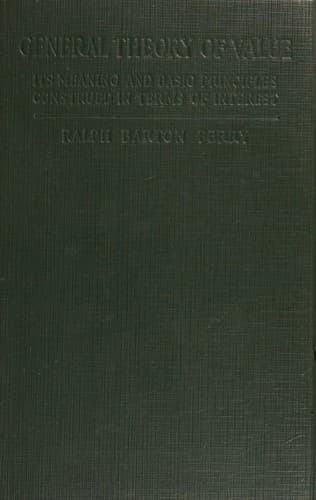Tapa de General theory of value