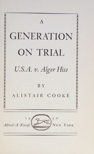 Tapa de A Generation on Trial