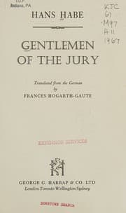 Tapa de Gentlemen of the jury