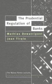 Tapa de The prudential regulation of banks