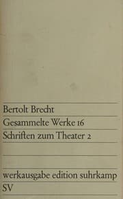 Tapa de Gesammelte Werke 16 / Schriften Zum Theater 2