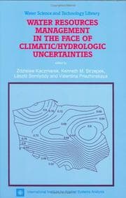 Tapa de Water resources management in the face of climatic/hydrologic uncertainties