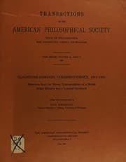 Tapa de Gladstone-Gordon correspondence, 1851-1896