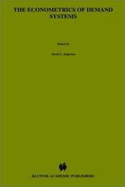 Tapa de The econometrics of demand systems