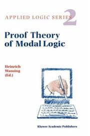 Tapa de Proof Theory of Modal Logic (Applied Logic Series)