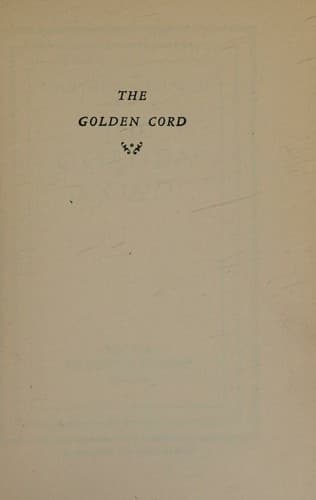 Tapa de The golden cord