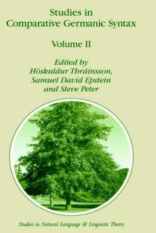 Tapa de Studies in comparative Germanic syntax