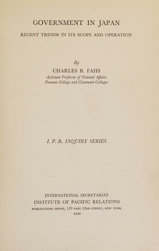 Tapa de Government in Japan