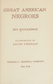 Tapa de Great Amrican Negroes