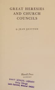 Tapa de Great Heresies and Church Councils, Essay index reprint series