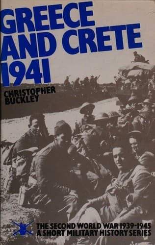 Tapa de Greece & Crete 1941