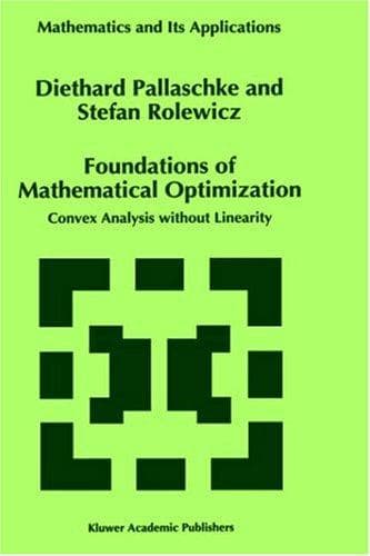 Tapa de Foundations of mathematical optimization