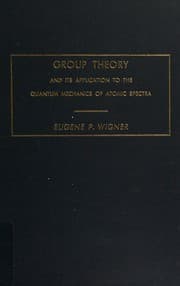 Tapa de Group theory and its application to the quantum mechanics of atomic spectra