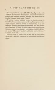 Tapa de A guest and his going, a novel