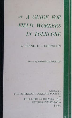 Tapa de A guide for field workers in folklore