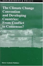 Tapa de The Climate change convention and developing countries