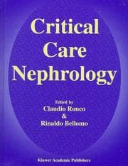 Tapa de Critical care nephrology