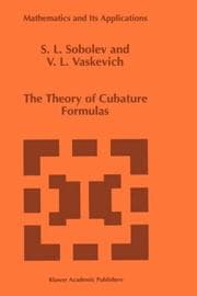 Tapa de The theory of cubature formulas