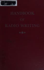 Tapa de Handbook of radio writing