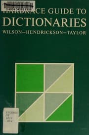 Tapa de Harbrace guide to dictionaries
