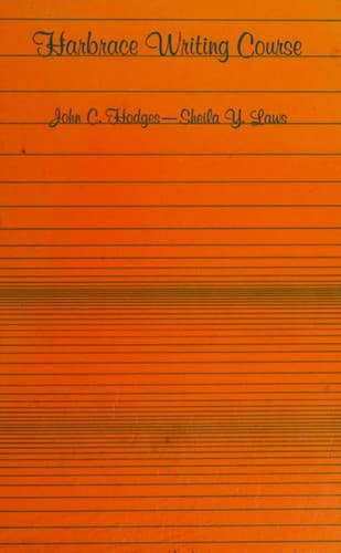 Tapa de Harbrace writing course
