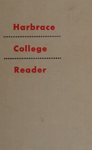 Tapa de Harbrace college reader