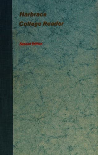 Tapa de Harbrace College Reader Second Edition