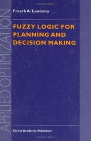 Tapa de Fuzzy logic for planning and decision making