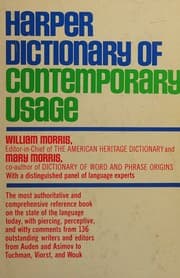 Tapa de Harper Dictionary of Contemporary Usage