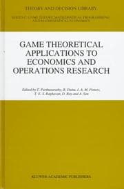 Tapa de Game theoretical applications to economics and operations research
