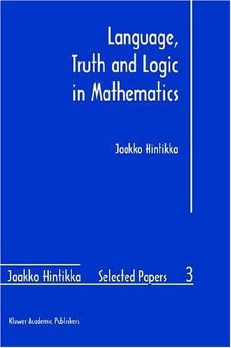 Tapa de Language, truth, and logic in mathematics