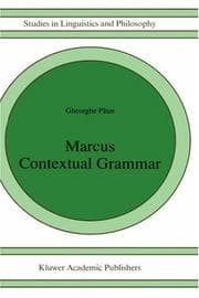 Tapa de Marcus Contextual Grammars (Studies in Linguistics and Philosophy)