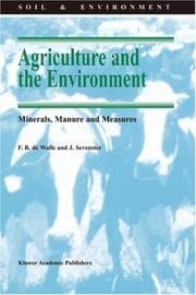 Tapa de Agriculture and the environment