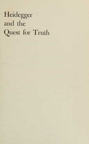 Tapa de Heidegger and the quest for truth.
