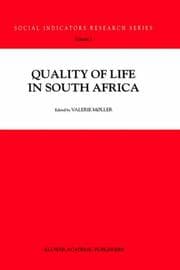Tapa de Quality of life in South Africa
