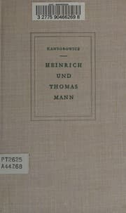 Tapa de Heinrich und Thomas Mann