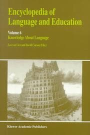 Tapa de Encyclopedia of Language and Education Vol. 6