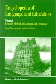 Tapa de Encyclopedia of Language and Education