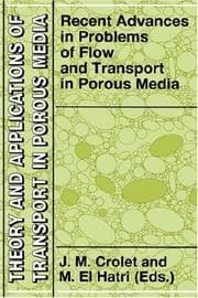 Tapa de Recent advances in problems of flow and transport in porous media
