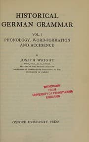 Tapa de Historical German Grammar (Vol. I)
