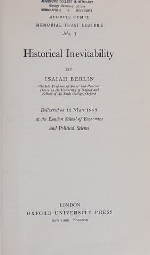 Tapa de Historical Inevitability