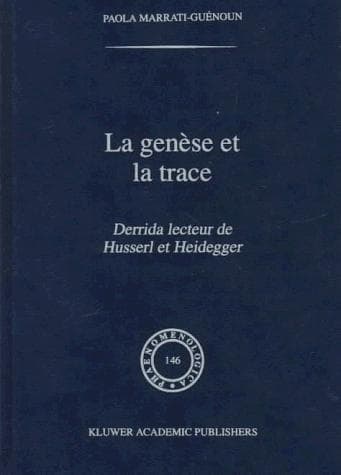 Tapa de La genèse et la trace
