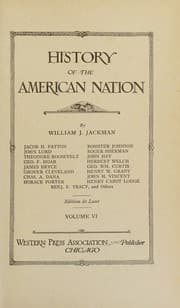 Tapa de History of the American Nation Volume VI