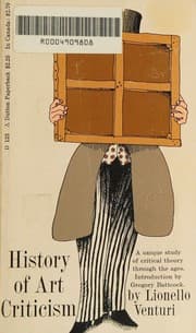 Tapa de History of Art Criticism Translated from the Italian By Charles Marriott