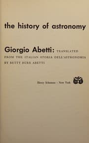 Tapa de The history of astronomy